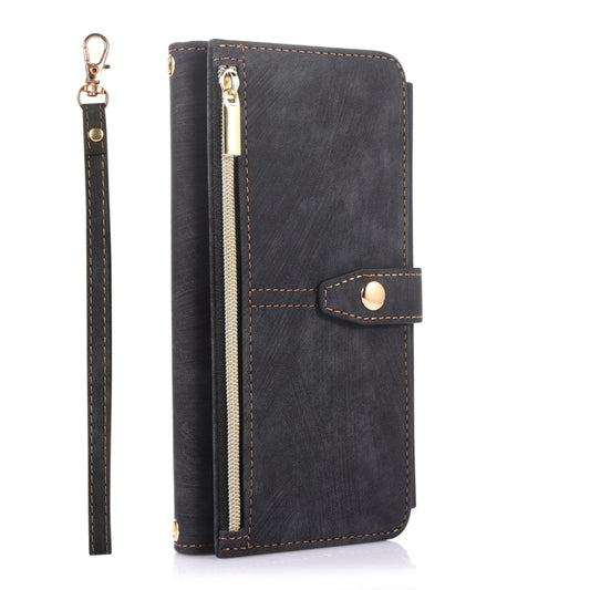 For Google Pixel 6 Dream 9-Card Wallet Zipper Bag Leather Phone Case(Black) by buy2fix