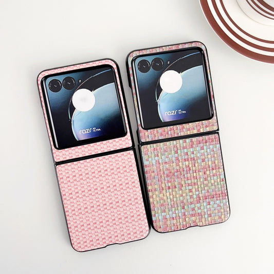 For Motorola Razr 40 Ultra Fantasy Weave Pattern Protective Phone Case(Colors) by buy2fix