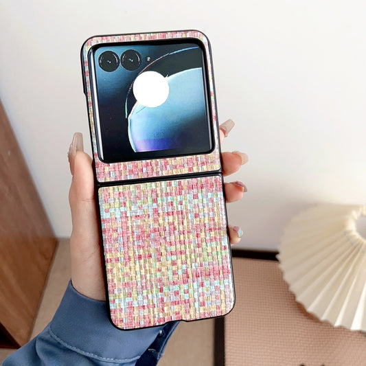 For Motorola Razr 50 Fantasy Weave Pattern Protective Phone Case(Colors) by buy2fix