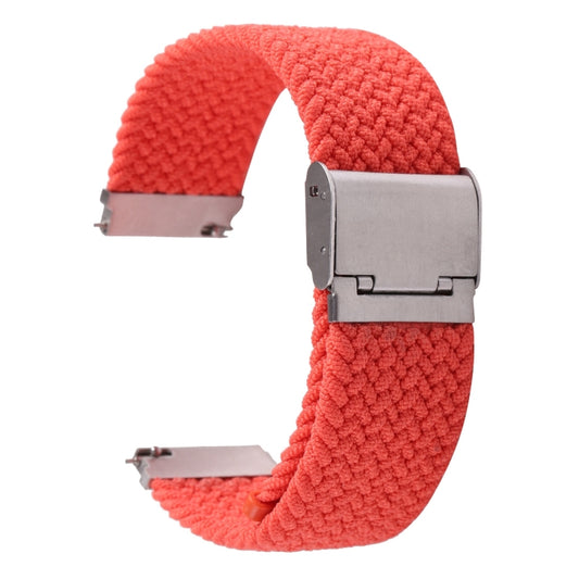 For Samsung Galaxy Watch 6 / 6 Classic Nylon Braided Metal Buckle Watch Band(Bright Pink) by buy2fix