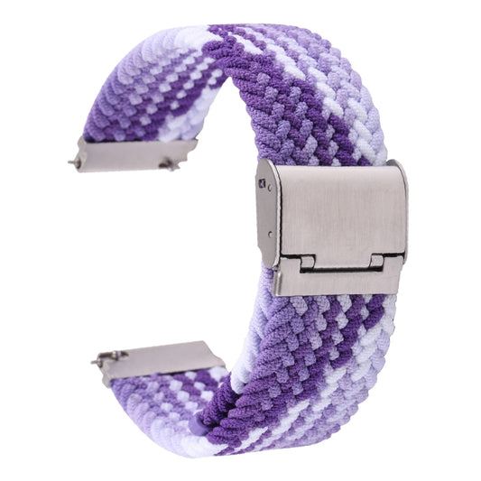 For Samsung Galaxy Watch 6 / 6 Classic Nylon Braided Metal Buckle Watch Band(Purple) by buy2fix