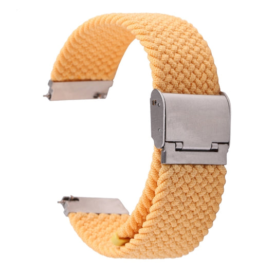 For Samsung Galaxy Watch 6 / 6 Classic Nylon Braided Metal Buckle Watch Band(Gold) by buy2fix