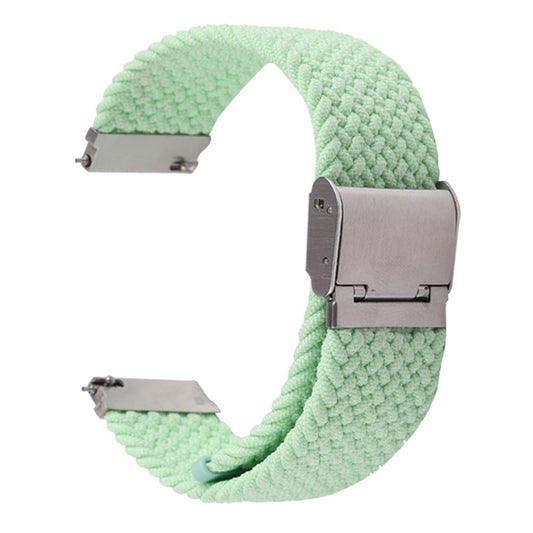 For Samsung Galaxy Watch 6 / 6 Classic Nylon Braided Metal Buckle Watch Band(Pistachio) by buy2fix