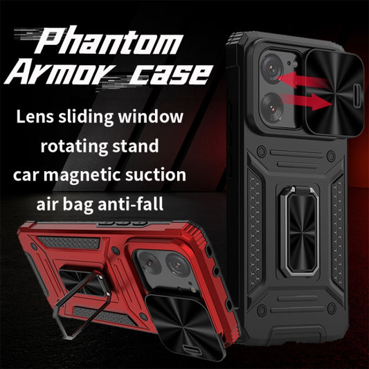 For Xiaomi Redmi K60 Ultra Camshield Robot TPU Hybrid PC Phone Case(Green) by buy2fix