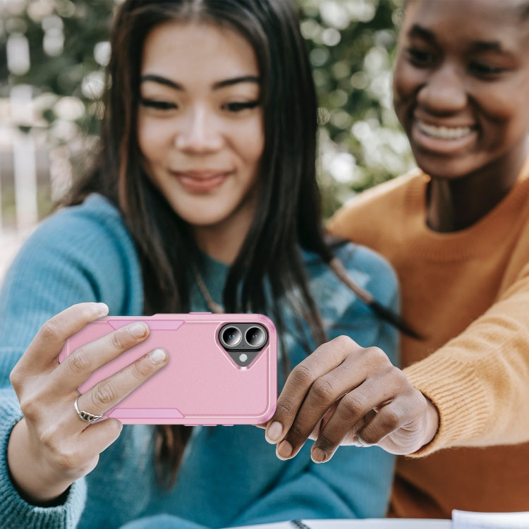 For iPhone 16 Plus Commuter Shockproof TPU + PC Phone Case(Pink) by buy2fix