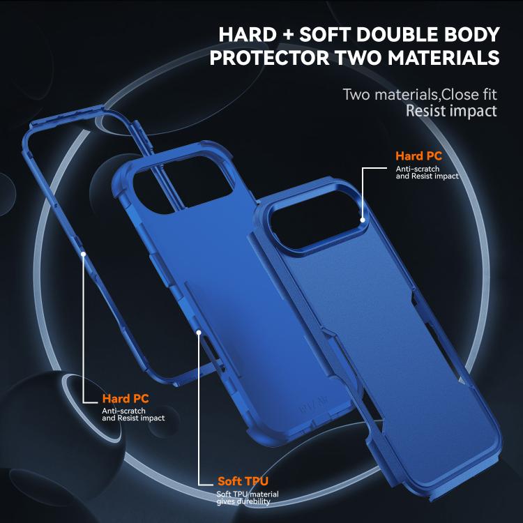 For iPhone Air Commuter Shockproof TPU + PC Phone Case(Royal Blue) - iPhone Air Cases by buy2fix | Online Shopping UK | buy2fix