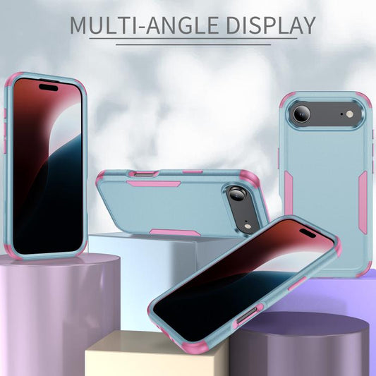 For iPhone Air Commuter Shockproof TPU + PC Phone Case(Grey Green+Pink) - iPhone Air Cases by buy2fix | Online Shopping UK | buy2fix