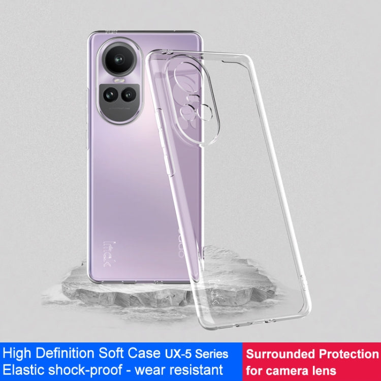 For OPPO Reno10 Pro 5G Global IMAK UX-5 Series Transparent TPU Phone Case(Transparent) - OPPO Cases by imak | Online Shopping UK | buy2fix