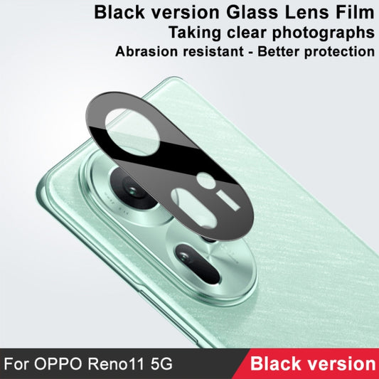 For OPPO Reno11 5G Global IMAK Rear Camera Lens Glass Film Black Version by imak