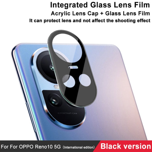 For OPPO Reno10 5G Global / Reno10 Pro 5G Global imak High Definition Integrated Glass Lens Film Black Version by imak