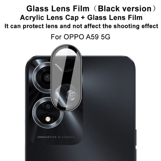 For OPPO A59 5G imak High Definition Integrated Glass Lens Film Black Version by imak