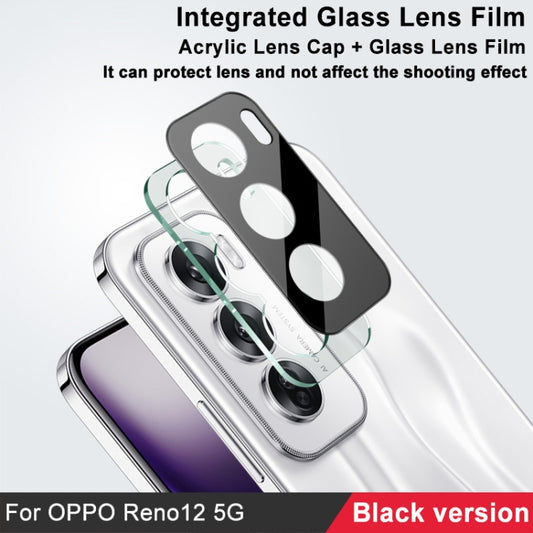 For OPPO Reno12 5G Global imak High Definition Integrated Glass Lens Film Black Version by imak
