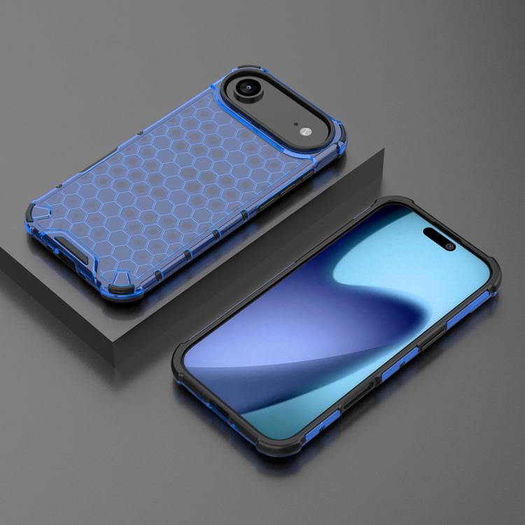 For iPhone Air Honeycomb Shockproof Phone Case(Blue) - iPhone Air Cases by buy2fix | Online Shopping UK | buy2fix
