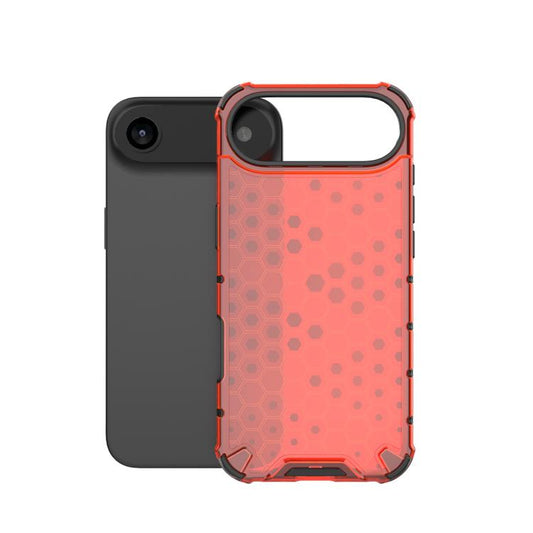 For iPhone Air Honeycomb Shockproof Phone Case(Red) - iPhone Air Cases by buy2fix | Online Shopping UK | buy2fix