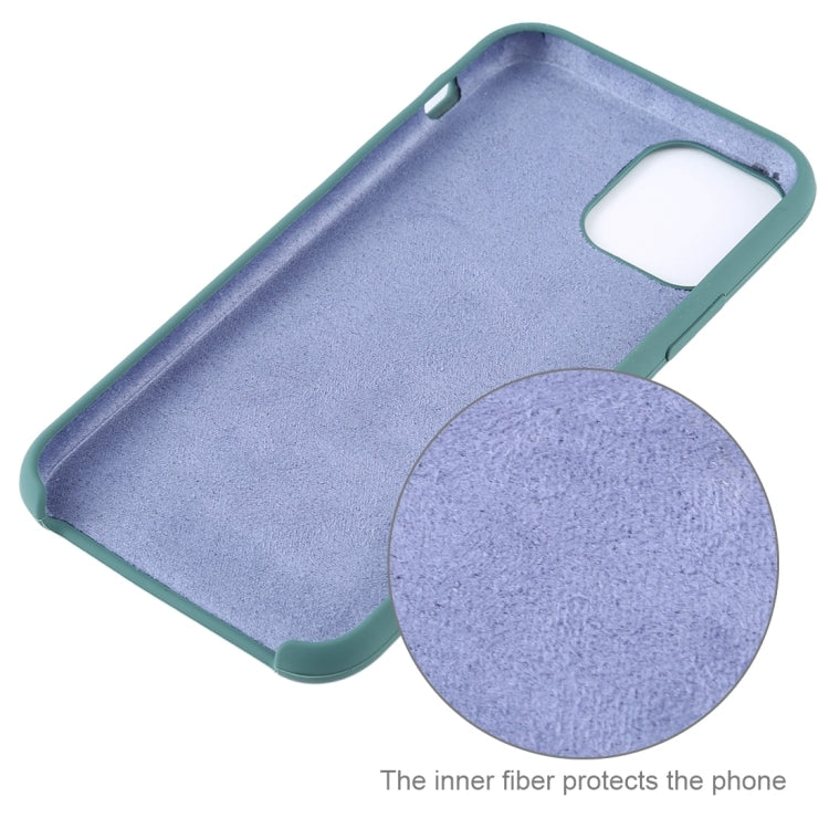 Solid Silicone Phone Case For iPhone 16(Dark Green) - iPhone 16 Cases by buy2fix | Online Shopping UK | buy2fix