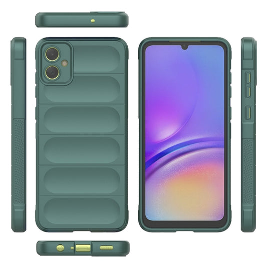 For Samsung Galaxy A05 4G Magic Shield TPU + Flannel Phone Case(Dark Green) by buy2fix