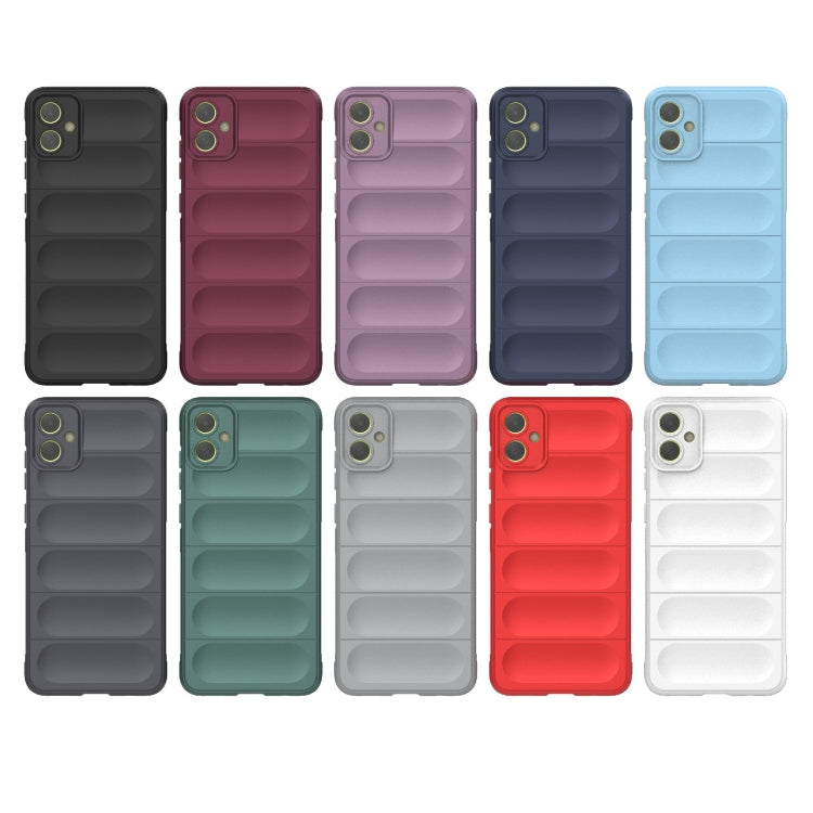 For Samsung Galaxy A05 4G Magic Shield TPU + Flannel Phone Case(Dark Blue) by buy2fix