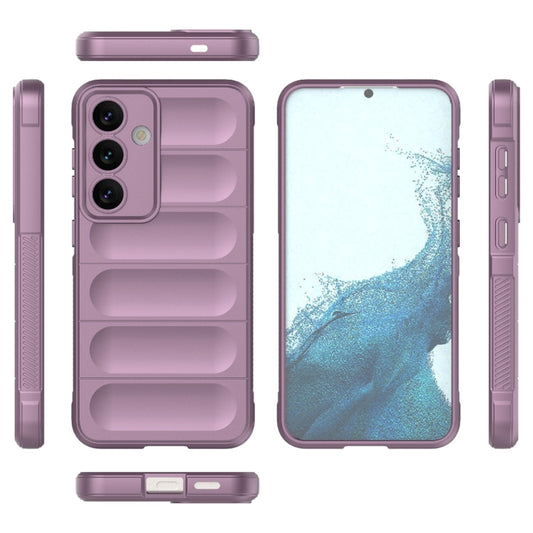 For Samsung Galaxy S24 5G Magic Shield TPU + Flannel Phone Case(Purple) - Galaxy S24 5G Cases by buy2fix | Online Shopping UK | buy2fix