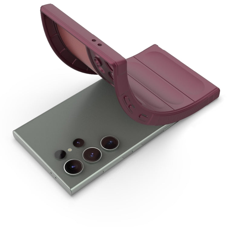 For Samsung Galaxy S24 Ultra 5G Magic Shield TPU + Flannel Phone Case(White) by buy2fix