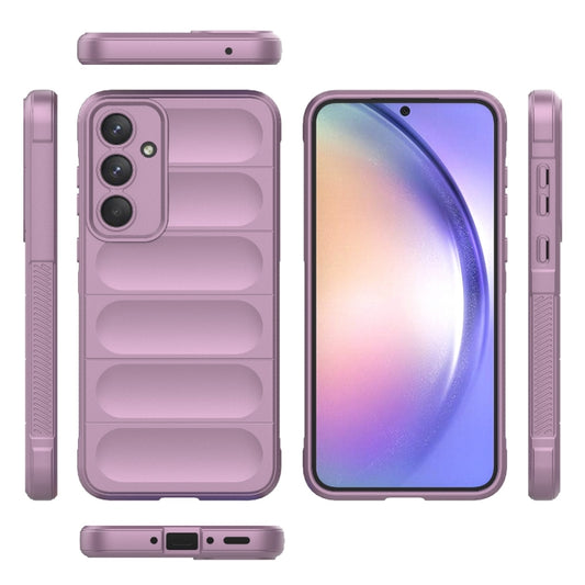 For Samsung Galaxy A35 5G Magic Shield TPU + Flannel Phone Case(Purple) by buy2fix