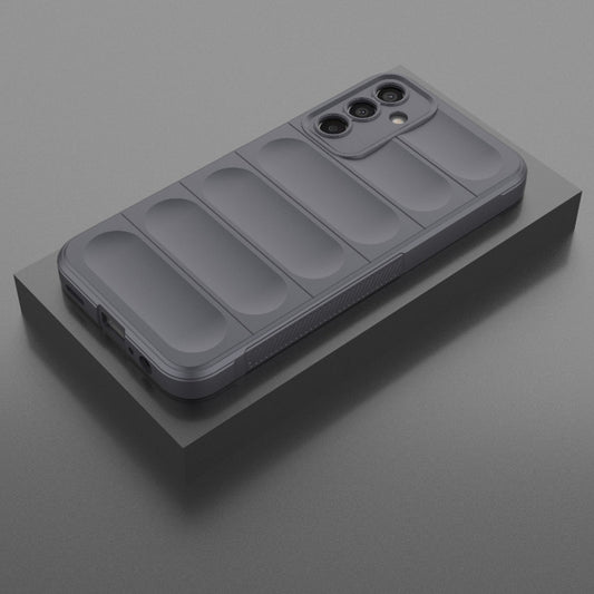 For Samsung Galaxy M15 5G Global Magic Shield TPU + Flannel Phone Case(Dark Grey) by buy2fix