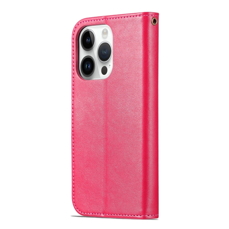 For iPhone 15 Pro AZNS Sheepskin Texture Flip Leather Phone Case(Red) - iPhone 15 Pro Cases by AZNS | Online Shopping UK | buy2fix