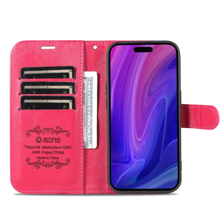 For iPhone 15 Pro AZNS Sheepskin Texture Flip Leather Phone Case(Red) - iPhone 15 Pro Cases by AZNS | Online Shopping UK | buy2fix