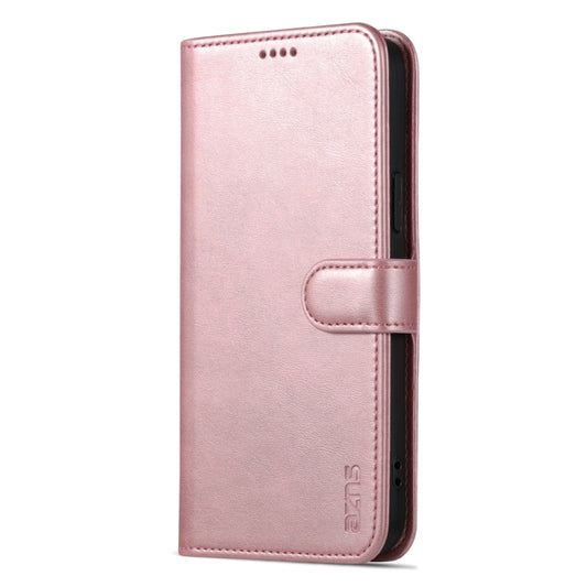 For iPhone 15 AZNS Skin Feel Calf Texture Flip Leather Phone Case(Rose Gold) - iPhone 15 Cases by AZNS | Online Shopping UK | buy2fix