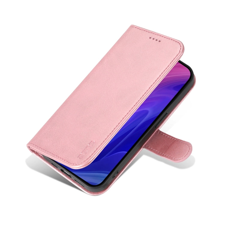 For iPhone 15 Pro AZNS Skin Feel Calf Texture Flip Leather Phone Case(Rose Gold) - iPhone 15 Pro Cases by AZNS | Online Shopping UK | buy2fix