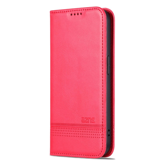 For iPhone 15 Pro AZNS Magnetic Calf Texture Flip Leather Phone Case(Red) - iPhone 15 Pro Cases by AZNS | Online Shopping UK | buy2fix