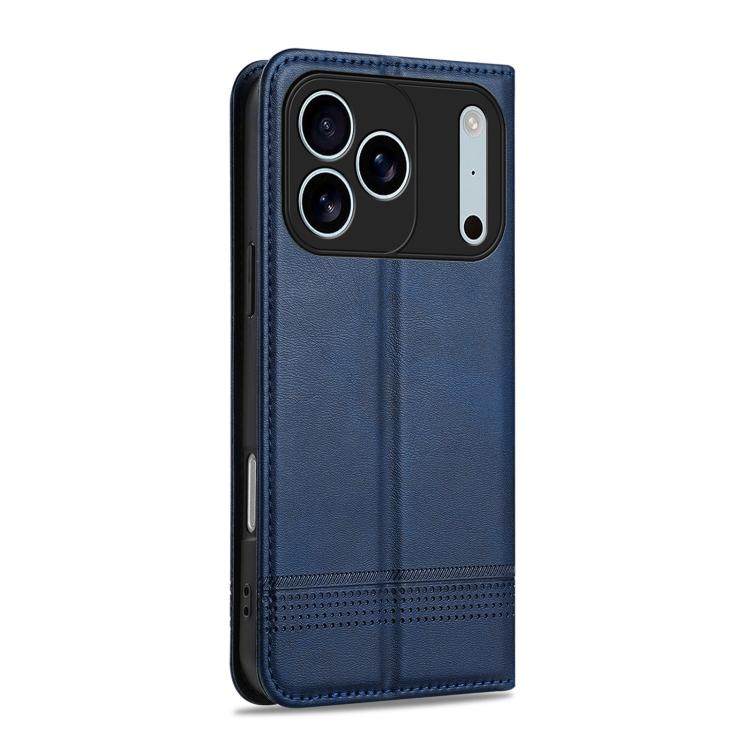 For iPhone 17 Pro Max AZNS Magnetic Calf Texture Flip Leather Phone Case(Dark Blue) - iPhone 17 Pro Max Cases by AZNS | Online Shopping UK | buy2fix