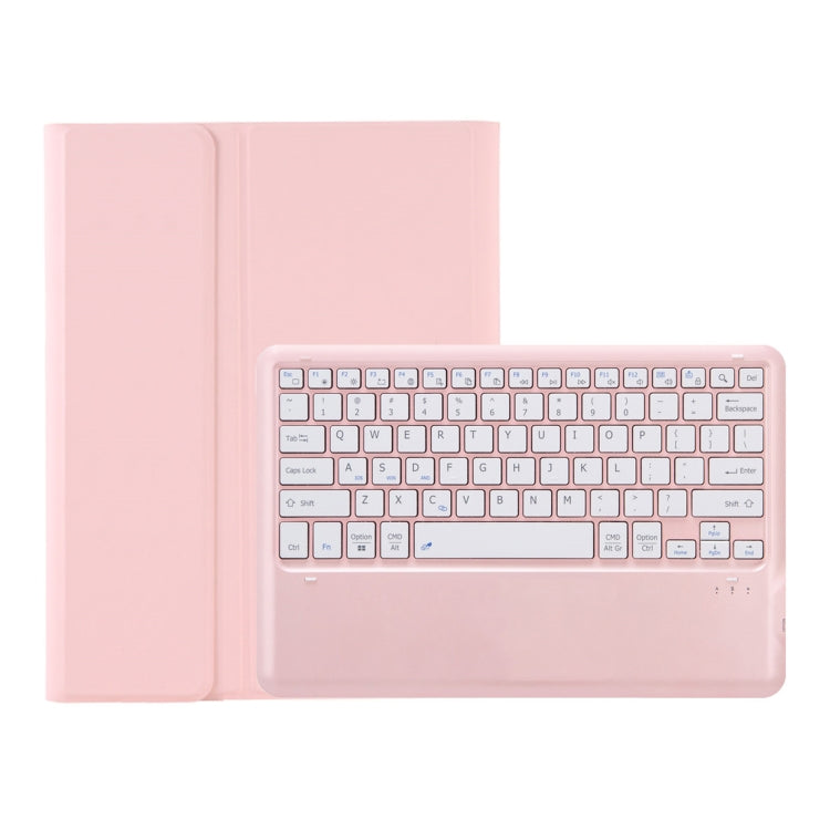 For Samsung Galaxy Tab S10+ A810B Pen Slot Detachable Bluetooth Keyboard Leather Tablet Case(Pink) - Samsung Keyboard by buy2fix | Online Shopping UK | buy2fix