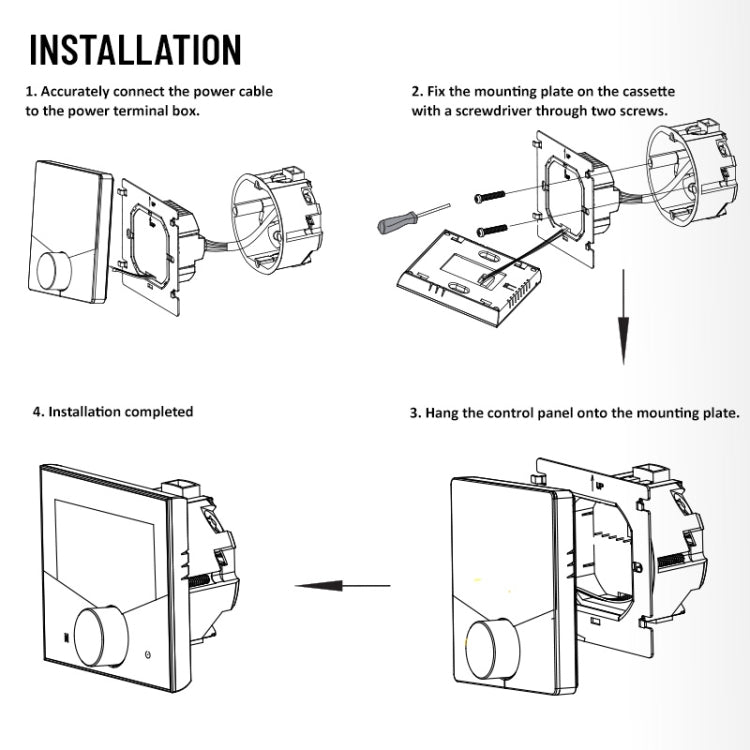 BHT-009GALW Water Heating WiFi Smart Home LED Thermostat(White) by buy2fix