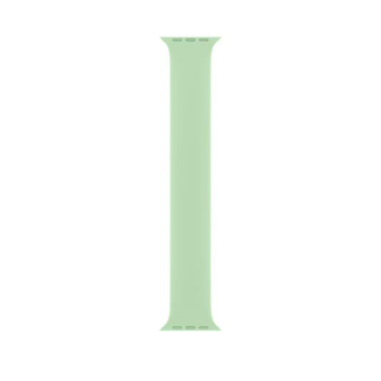 For Apple Watch Series 9&8&7 41mm / SE 3&SE 2&6&SE&5&4 40mm / 3&2&1 38mm Solid Color Elastic Silicone Watch Band, Size:S 130mm (Green) by buy2fix