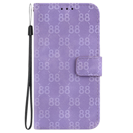 For OnePlus 11 Double 8-shaped Embossed Leather Phone Case(Purple) by buy2fix