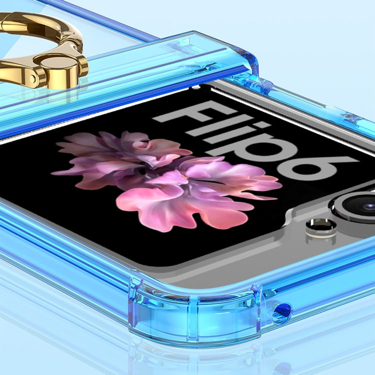 For Samsung Galaxy Z Flip6 / Flip7 FE GKK MagSafe Airbag Hinge Shockproof Phone Case with Ring Holder(Black) by GKK