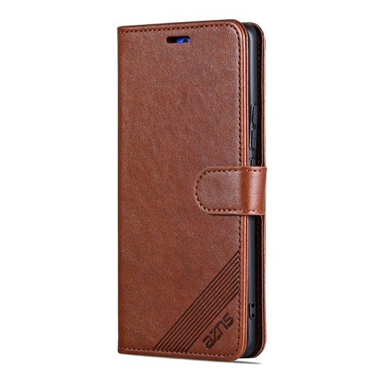 For OPPO Find X8 Pro AZNS Sheepskin Texture Flip Leather Phone Case(Brown) by AZNS