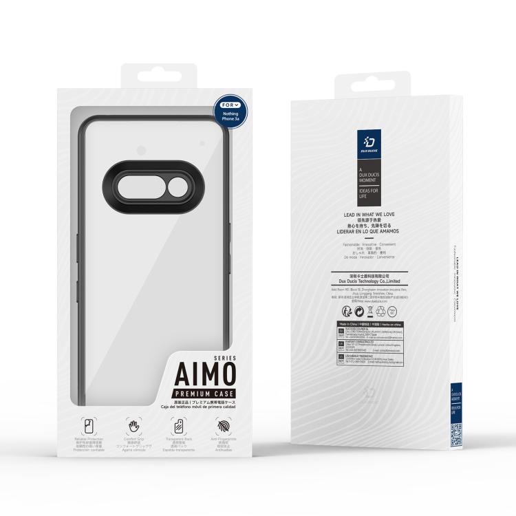 For Nothing Phone 3a DUX DUCIS Aimo Series TPU + PC Frosted Feel Phone Case(Black) - Nothing Cases by DUX DUCIS | Online Shopping UK | buy2fix
