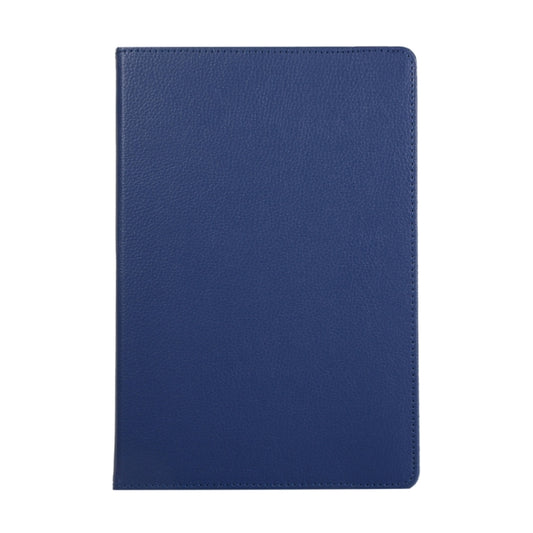 For Samsung Galaxy Tab S9+ / Tab S10+ Litchi Texture 360 Degrees Rotation Holder Leather Tablet Case(Blue) by buy2fix