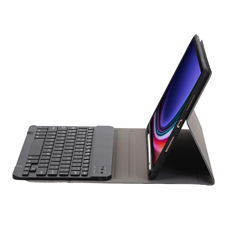For Samsung Galaxy Tab S10 Lite / S10 FE / S9 FE A710B Candy Color TPU Bluetooth Keyboard Leather Tablet Case with Pen Holder(Black) by buy2fix