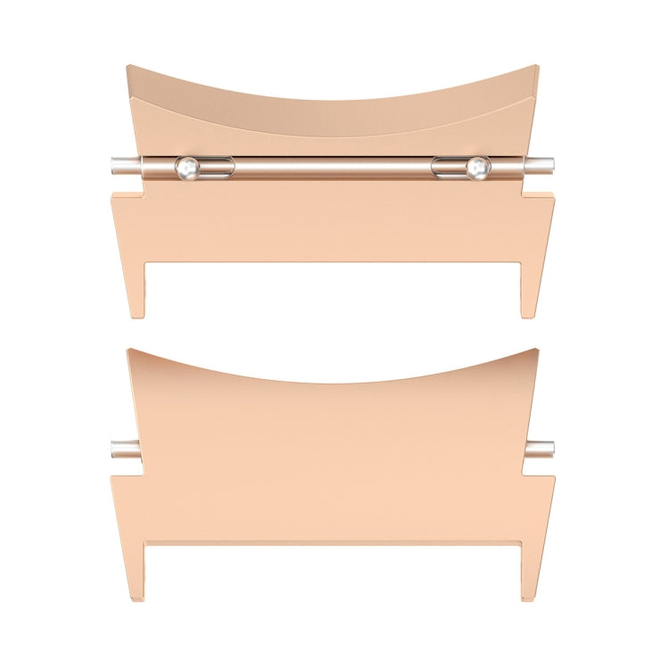 For Samsung Galaxy Watch 6 / 6 Classic 1 Pair Stainless Steel Metal Watch Band Connector(Rose Gold) - Other Parts by buy2fix | Online Shopping UK | buy2fix