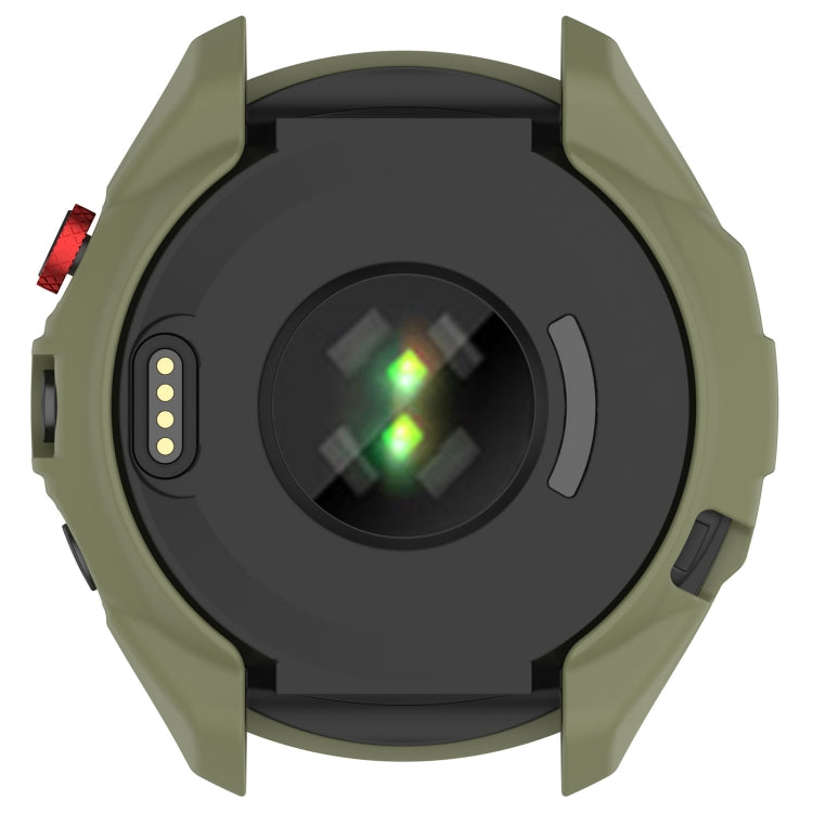 For Garmin Approach S70 47mm Armor Hollow Watch Protective Case(Green) - Watch Cases by buy2fix | Online Shopping UK | buy2fix