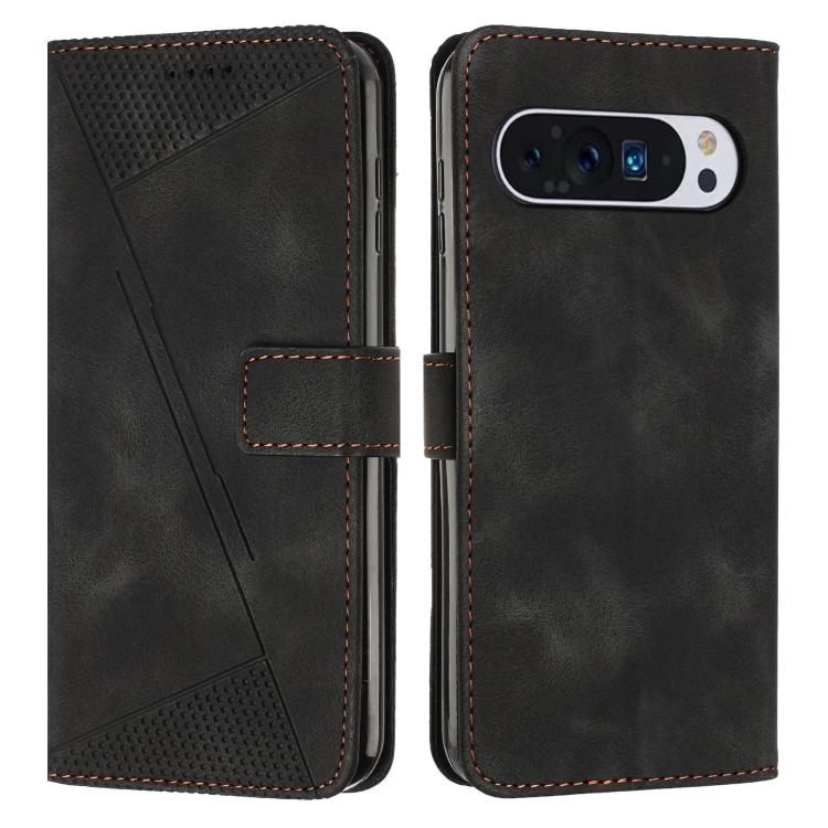 For Google Pixel 10 Pro XL Dream Triangle Leather Phone Case with Lanyard(Black) - Google Cases by buy2fix | Online Shopping UK | buy2fix