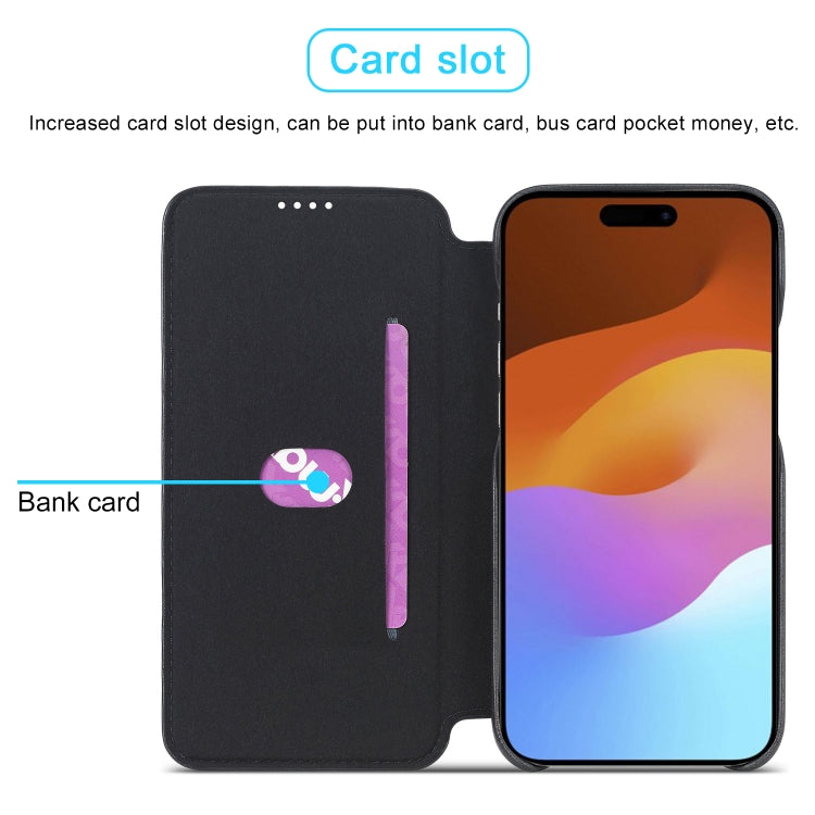 For iPhone 15 Plus LC.IMEEKE Hon Ancient Series Flip Leather Phone Case(Black) - iPhone 15 Plus Cases by LC.IMEEKE | Online Shopping UK | buy2fix