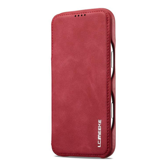 For iPhone 17 Pro Max LC.IMEEKE Hon Ancient Series Flip Leather Phone Case(Red) - iPhone 17 Pro Max Cases by LC.IMEEKE | Online Shopping UK | buy2fix