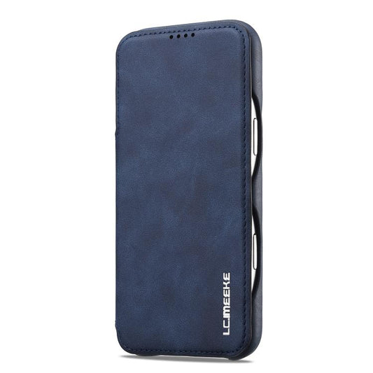 For iPhone 17 Pro Max LC.IMEEKE Hon Ancient Series Flip Leather Phone Case(Blue) - iPhone 17 Pro Max Cases by LC.IMEEKE | Online Shopping UK | buy2fix