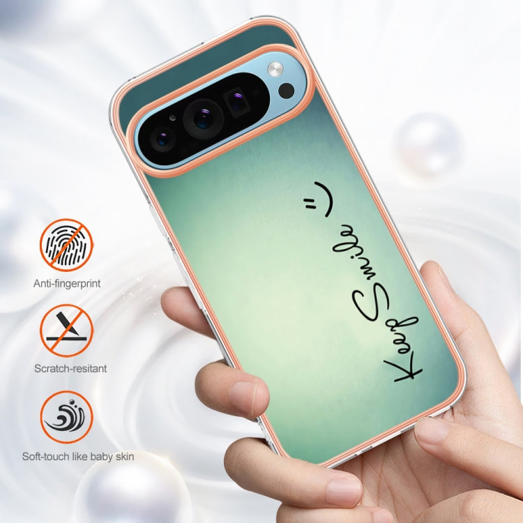 For Google Pixel 9 / 9 Pro Electroplating Dual-side IMD Phone Case(Smile) by buy2fix