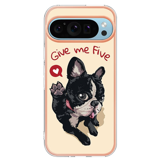 For Google Pixel 9 / 9 Pro Electroplating Dual-side IMD Phone Case(Lucky Dog) by buy2fix