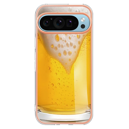 For Google Pixel 9 Pro XL Electroplating Dual-side IMD Phone Case(Draft Beer) by buy2fix