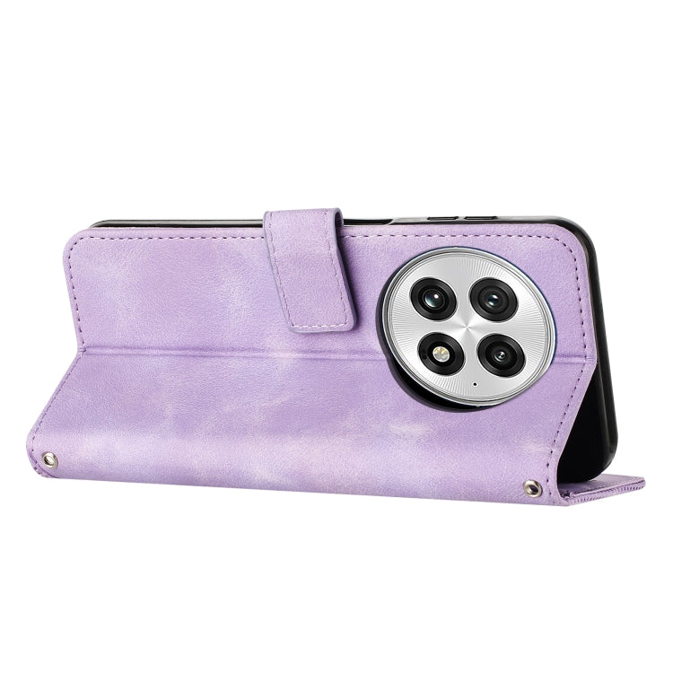 For OnePlus 13 Dream Triangle Leather Phone Case with Lanyard(Purple) - OnePlus Cases by buy2fix | Online Shopping UK | buy2fix